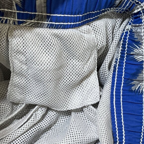 Tommy Bahama Men's Swim Trunks Palms XXL Blue Silver Board Short - Picture 7 of 9